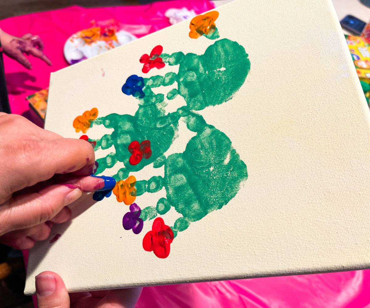 Easy Handprint Flower Painting for Kids HowTo