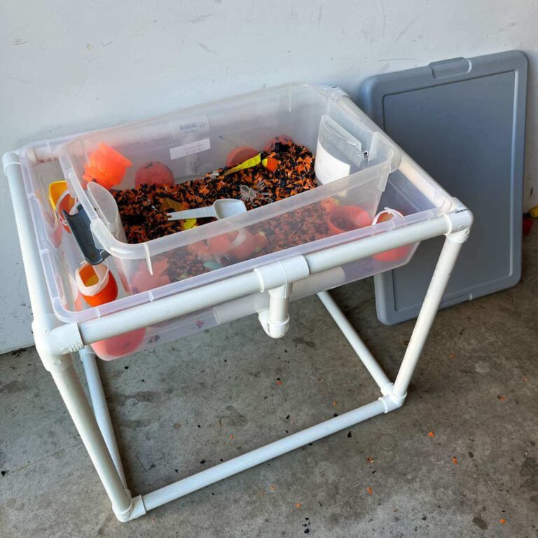 How to build the best PVC sensory table with easy storage