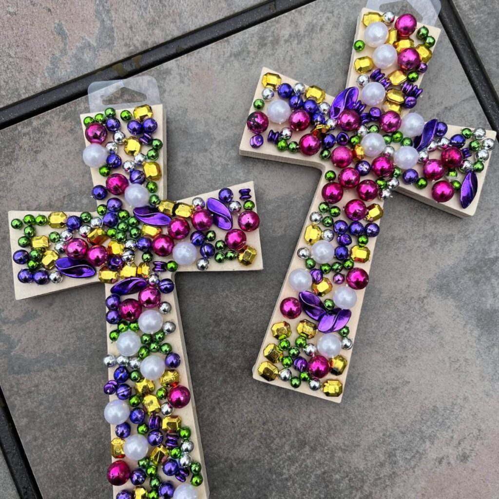 beaded cross craft