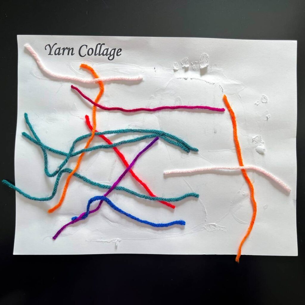 yarn collage