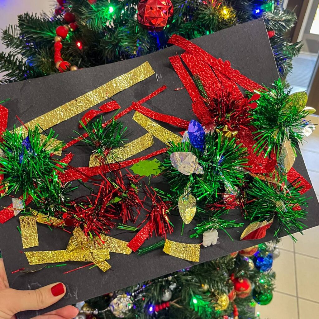 christmas craft made by kids