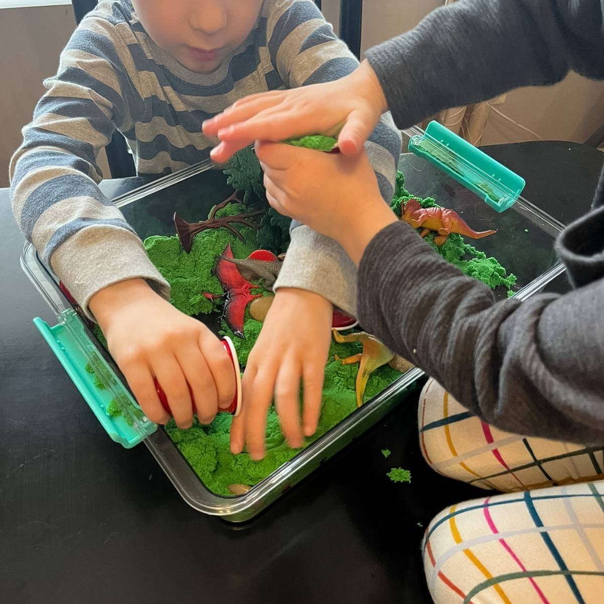 Simple Dinosaur Sensory Bin for Kids of All Ages