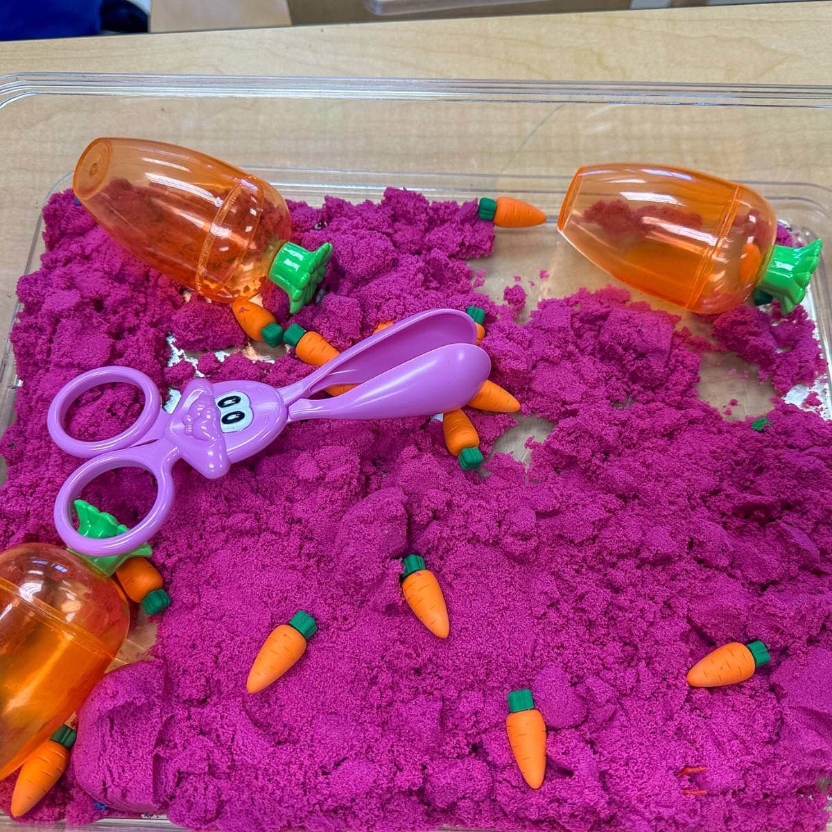 easter sensory bin